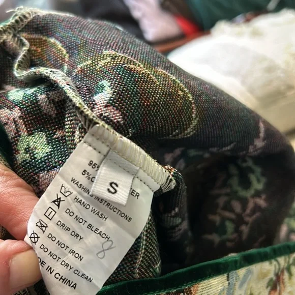 Small Y2K floral low cut satin tube dress - Picture 12 of 14